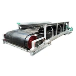 थोक सामग्री के लिए क्षैतिज संदेश गर्त बेल्ट कन्वेयर